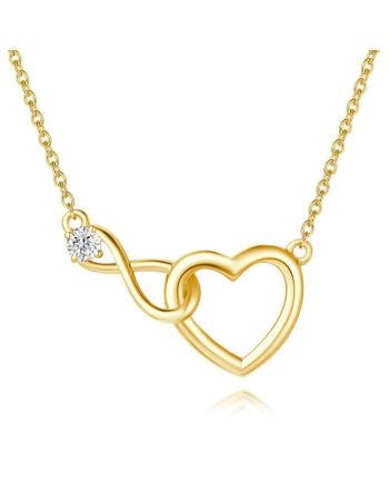 Infinity Heart Pendant Necklace Mothers Necklace| YS127